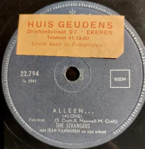 Pochette de Alleen... / Tipitipitipso de De Strangers