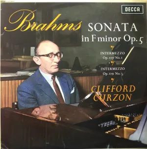 Pochette de Sonata in F minor de Sir Clifford Curzon - Johannes Brahms