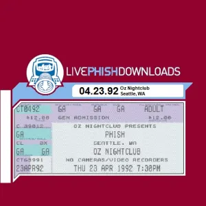 Pochette de 1992-04-23: Oz Nightclub, Seattle, WA, USA de Phish