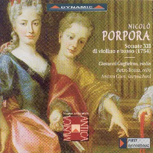 Pochette de Sonate XII di violino e basso de Nicola Porpora - Andrea Coen