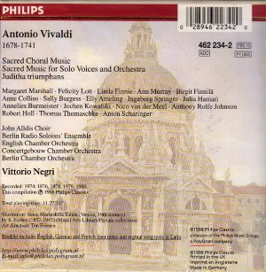 Pochette Vivaldi Edition: Sacred Music