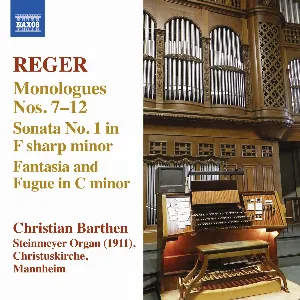 Pochette Organ Works, Volume 13: Monologues nos. 7-12 / Organ Sonata no. 1 in F-sharp minor / Fantasia and Fugue in C minor