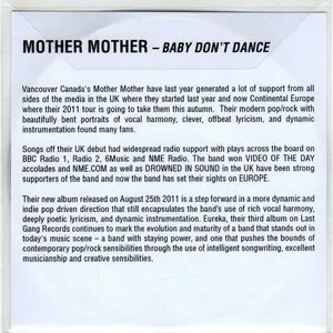 Pochette de Baby Don’t Dance de Mother Mother