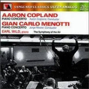 Pochette de Copland: Piano Concerto / Menotti: Piano Concerto de Earl Wild - Aaron Copland - Symphony of the Air - Gian Carlo Menotti