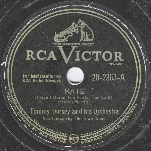 Pochette de Kate / I'll Be There de Tommy Dorsey and His Orchestra