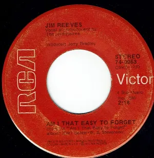Pochette de Am I That Easy to Forget / Rosa Rio de Jim Reeves