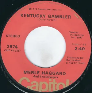 Pochette de Kentucky Gambler de The Strangers - Merle Haggard