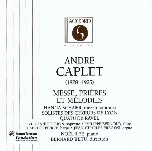 Pochette de Messe, Prières et Mélodies de Noël Lee - André Caplet