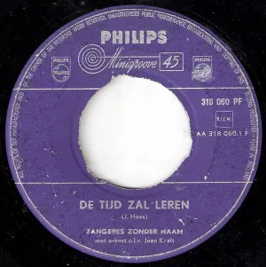 Pochette de De tijd zal leren / Portretje de Zangeres Zonder Naam