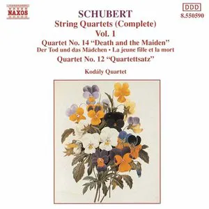 Pochette String Quartets (Complete), Vol. 1: Quartet no. 14 “Death and the Maiden” / Quartet no. 12 “Quartettsatz”
