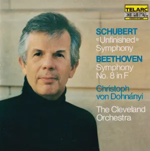 Pochette de Schubert: "Unfinished" Symphony / Beethoven: Symphony no. 8 in F de Ludwig van Beethoven - Christoph von Dohnányi - The Cleveland Orchestra - Franz Schubert