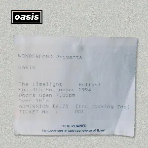 Pochette de Supersonic (live at The Limelight, Belfast – 4th September ’94) de Oasis