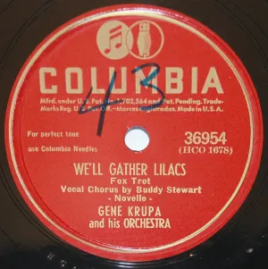 Pochette de We'll Gather Lilacs / Gimme a Little Kiss (Will Ya, Huh?) de Gene Krupa and His Orchestra