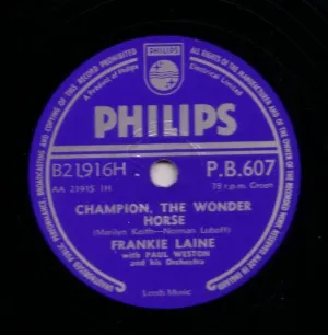 Pochette de Champion the Wonder Horse / Ticky Ticky Tick (I'm Gonna Tell on You) de Frankie Laine