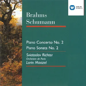 Pochette Brahms:Piano Concerto no. 2 / Schumann:Sonata no. 2