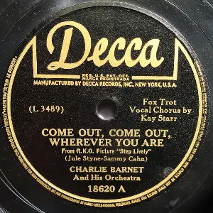 Pochette de Come Out, Come Out, Wherever You Are / What a Diff'rence a Day Made de Charlie Barnet and His Orchestra
