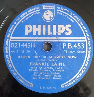 Pochette de I Can't Give You Anything but Love / Keepin' Out of Mischief Now de Frankie Laine