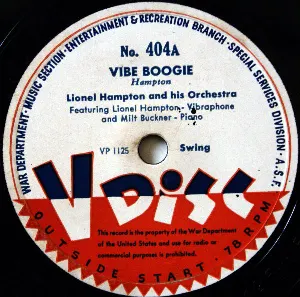 Pochette de Vibe Boogie / Davenport Blues de The V‐Disc All Stars
