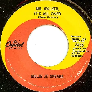 Pochette de Mr. Walker, It’s All Over / Tips and Tables de Billie Jo Spears