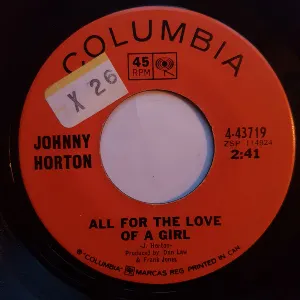 Pochette de All for the Love of a Girl / Sam Magee de Johnny Horton