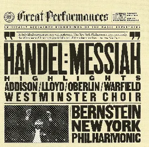 Pochette CBS Great Performances, Volume 89: Handel: Messiah Highlights