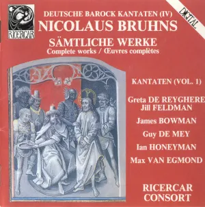 Pochette de Sämtliche Werke - Kantaten (Vol. 1) de Ricercar Consort - Max van Egmond - James Bowman - Nicolaus Bruhns - Guy de Mey
