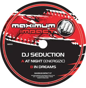 Pochette de At Night (Energize) / In Dreams de DJ Seduction