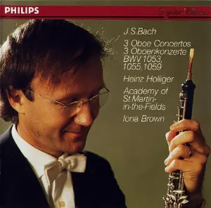 Pochette de 3 Oboe Concertos de Iona Brown - Heinz Holliger - Academy of St Martin in the Fields