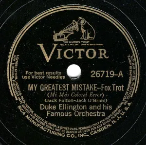 Pochette My Greatest Mistake / At a Dixie Roadside Diner
