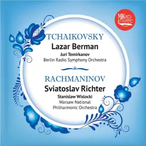 Pochette de Tchaikovsky: Piano Concerto no. 1 / Rachmaninov: Piano Concerto no. 2 de Orkiestra Symfoniczna Filharmonii Narodowej - Yuri Temirkanov - Sviatoslav Richter - Sergei Rachmaninoff - Rundfunk‐Sinfonieorchester Berlin - Pyotr Ilyich Tchaikovsky - Lazar Berman