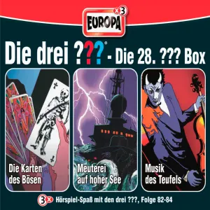 Pochette de Die drei ??? Die 28. ??? Box de Die drei ???