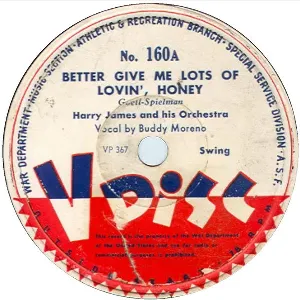 Pochette de Better Give Me Lots of Lovin’, Honey / Sierra de Harry James and His Orchestra