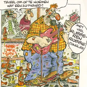 Pochette de Djingles, geluidseffecten, maffe sketches .....wat een zottigheid! de Rubberen Robbie