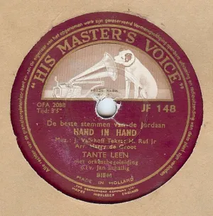 Pochette de Hand in hand / Steeds ben je in mijn gedachten de Tante Leen