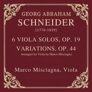 Pochette de Variations, op. 44 (Arranged for Viola by Marco Misciagna) de Marco Misciagna