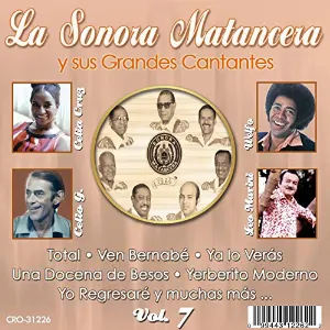 Pochette de La Sonora Matancera y sus grandes cantantes, volumen 7 de La Sonora Matancera