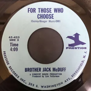 Pochette de Talking 'Bout My Woman / For Those Who Choose de “Brother” Jack McDuff
