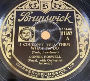 Pochette de I Couldn't Tell Them What You Do / The River's Takin' Care de Connee Boswell