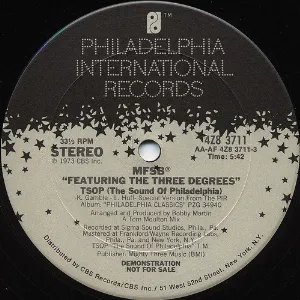 Pochette de TSOP (The Sound of Philadelphia) / Love Is the Message de MFSB