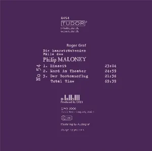 Pochette de Die haarsträubenden Fälle des Philip Maloney, N° 54 de Roger Graf