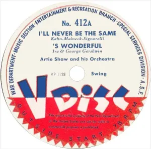 Pochette de I’ll Never Be the Same / ’s Wonderful / Take Me in Your Arms de Artie Shaw and His Orchestra - Les Brown and His Orchestra