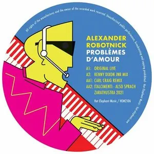 Pochette de Problèmes d'amour (KDJ & Carl Craig mixes) de Alexander Robotnick
