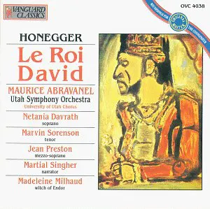 Pochette de Le Roi David de Maurice Abravanel - Arthur Honegger - Utah Symphony