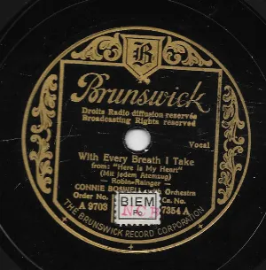 Pochette de With Every Breath I Take / I'm Growing Fonder of You de Connee Boswell