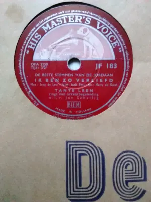 Pochette de Ik ben zo verliefd / Oh Johnny de Tante Leen