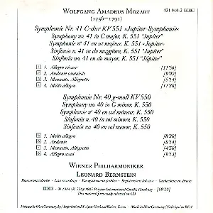 Pochette Symphonies Nos. 40 & 41 