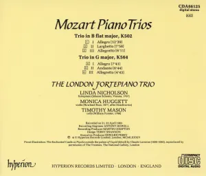 Pochette de Piano Trios: Trio in B-flat major, K 502 / Trio in G major, K 564 de Wolfgang Amadeus Mozart