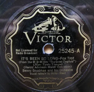 Pochette de It's Been So Long / Goody Goody de Benny Goodman and His Orchestra