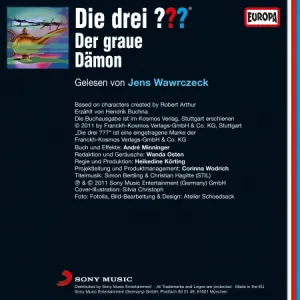 Pochette de Die drei ??? Der graue Dämon de Die drei ???