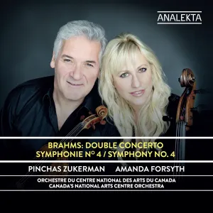 Pochette de Double Concerto / Symphony No. 4 de Pinchas Zukerman - National Arts Centre Orchestra - Johannes Brahms